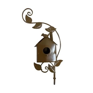 Casa para Pájaros de Metal Ecológica para Jardín con Revestimiento Resistente a la Oxidación, Refugio Decorativo para Aves al Aire Libre, Disponible para la Venta - Product Image 5