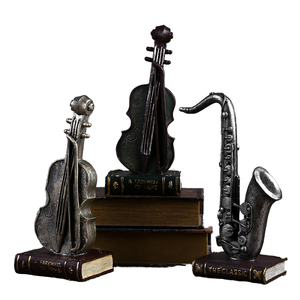 Mueble Bar Americano para Café y Vino, Figura de Resina de Anime, Modelo de Instrumento Musical, Estilo Retro Industrial, Decoración Navideña o de Pascua - Product Image 1