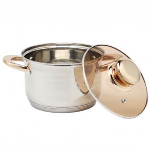 <span class=keywords><strong>Set</strong></span> di Pentole in Acciaio Inox con Coperchi, Aspetto Raffinato, Multifunzione, Base Rinforzata, per Zuppe e Brodi - Product Image 4