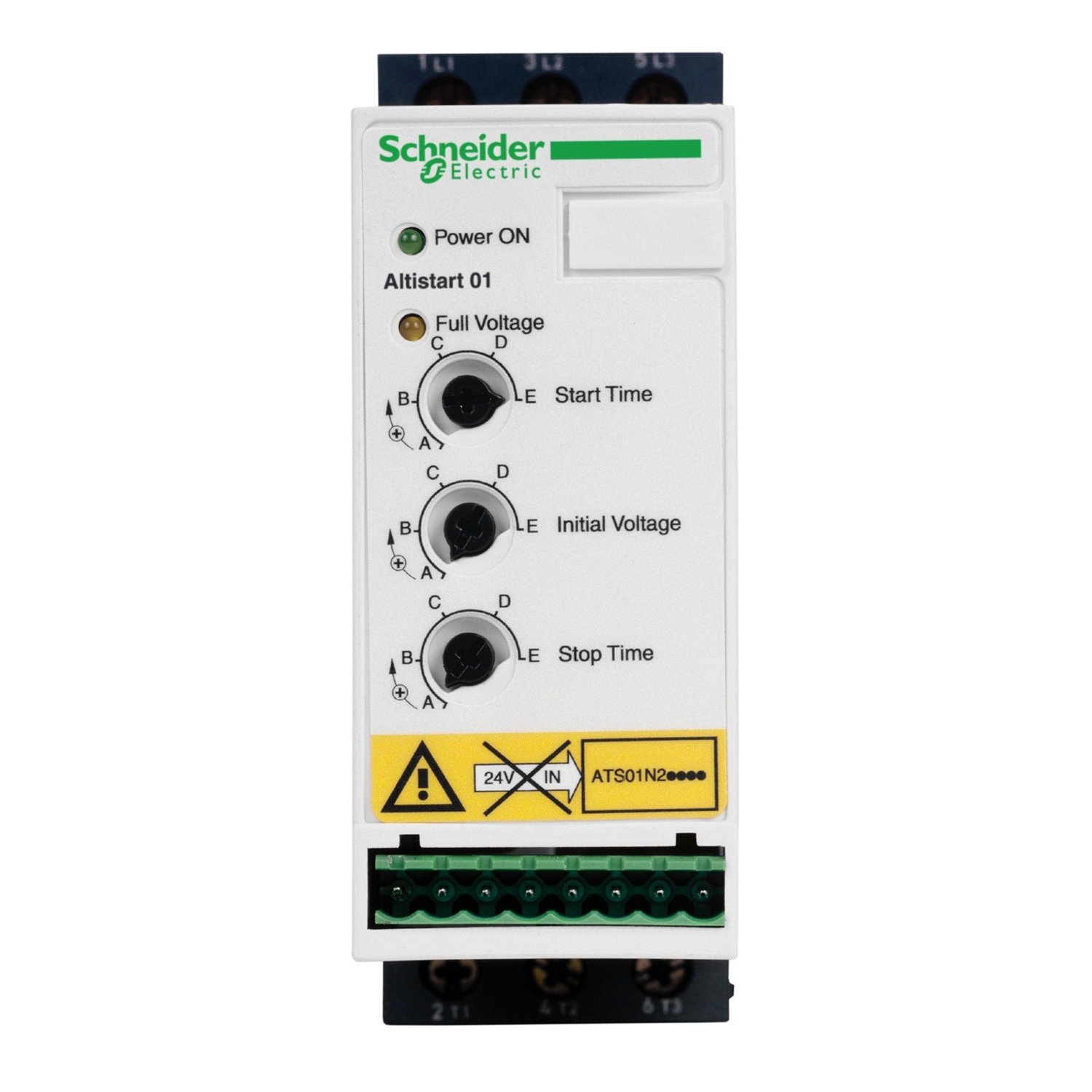 ATS01N206QN ซอฟท์เริ่มต้นสำหรับมอเตอร์แบบอะซิงโครนัส