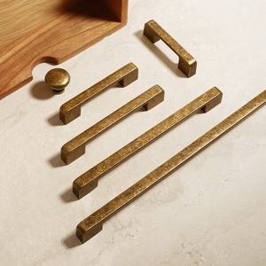 Hot Sale Zinc Alloy Antique Handles for Kitchen <strong>Cabinets</strong> Bronze Wardrobe Handle Long Cupboard Pulls - Product Image 2