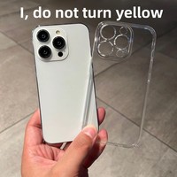 Casing Berkualitas Tinggi untuk 18 Pro Max, Casing Keras Transparan dari PC untuk iPhone 18/17/16/14/13/12Pro/15/6P/8P/XR Model - Pelindung Penuh untuk Pria