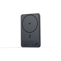 Logo personnalisé Super Slim ultra mince 5000mAh Charge rapide Qi2 15W Chargeur sans fil Banque d'alimentation magnétique