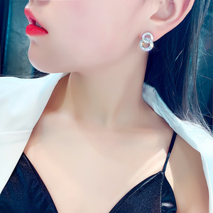 Orecchini a Cerchio in Stile Coreano, Gioielli Minimalisti Eleganti da Donna, Orecchini Pendenti Rotondi alla Moda - Product Image 5