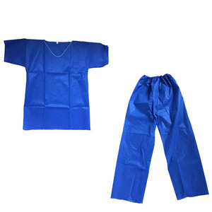 Ensemble de blouses chirurgicales jetables en SMS tissé certifié CE, unisexe, vêtements de protection médicale, tenue <span class=keywords><strong>chirurgicale</strong></span>, vêtements de travail hospitaliers - Product Image 5