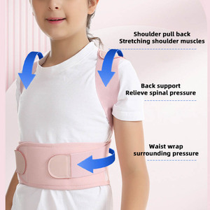 Redresse-<span class=keywords><strong>dos</strong></span> respirant pour enfants avec rotation à 360° °   Enveloppement pour le soutien de la colonne vertébrale et l'amélioration de la posture - Product Image 2