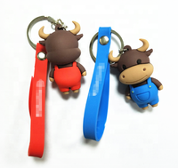 Porte-clés en acier inoxydable personnalisé pour entreprise, avec logo en PVC souple de forme personnalisée, impression numérique portable, utilisation promotionnelle