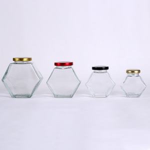 Glass <b>Honey</b> Jar 100ml 180ml 280ml 380ml clear Soda Lime Glass Jam Bee <b>Honey</b> Jar with Iron Lid - Product Image 4