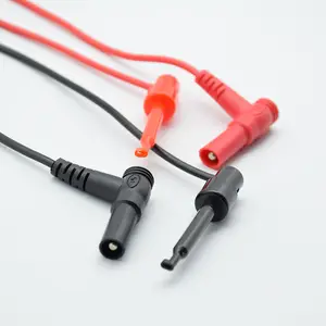 Banana Plug To Test Hook Clip Probe Cable For Multimeter Test Equipment Drop Ship