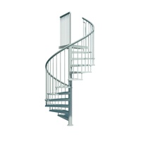 Escalier extérieur moderne en spirale galvanisé Escalier en spirale galvanisé haut de gamme en acier inoxydable