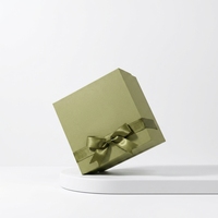 Boîte d'emballage personnalisée pour bijoux et montres, boîte cadeau rigide en papier à deux pièces avec ruban et insert en velours