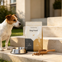 Sacs Doypack BOPP personnalisés imprimés en héliogravure, haute résistance à l'humidité, pour l'emballage de friandises pour chiens et chats, avec fermeture éclair, pour la vente au détail, 1 kg