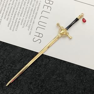 <span class=keywords><strong>Palillos</strong></span> de pasador de pelo de espada de estilo antiguo chino para pelo largo palos de moño de pelo chino para mujeres - Product Image 6