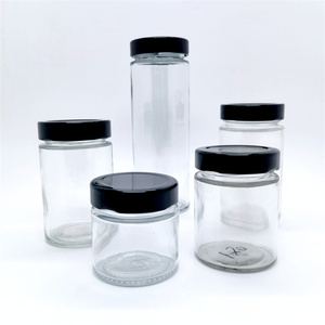 Lot De 10 Bocaux Vides Ronds 212 Ml TO 66 Blanc Avec