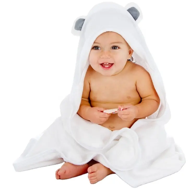 Ultra Zachte En Extra Grote Bamboe Capuchon Baby Cartoon Badhanddoek Met Capuchon