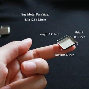 Persegi panjang berbentuk DIY palet magnetik isi ulang panci dangkal persegi panjang Eyeshadow cat air Makeup lipstik kotak Blush - Product Image 2