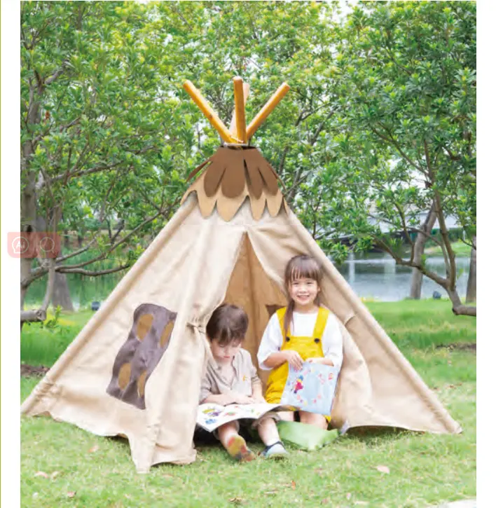 유치원 유치원 야외 어린이 정원 소나무 나무 역할 놀이 나무 집 놀이 세트 어린이 놀이