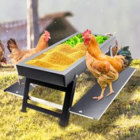 Mangeoire en acier inoxydable étanche pour poulets, canards, oies, dindes, élevage et aquaculture