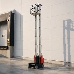 CEISO 6m 8m 10m Nacelle élévatrice verticale hydraulique pour intérieur et extérieur avec stabilisateurs à emboîtement - Product Image 5
