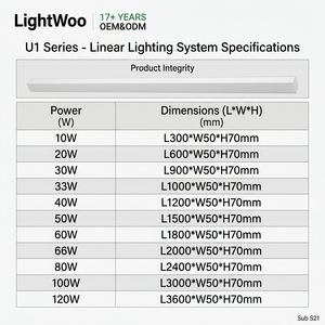 Système d'éclairage linéaire LED Lightwoo Track, luminaire suspendu, dimmable, connectable, sans joint visible (<0,2 mm), 170 lm/W, pour salle de sport, supermarché, bureau - Product Image 4