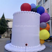 Grandes décorations gonflables de gâteau d'anniversaire gâteau de ballon géant pour décor d'événement de festival de fête