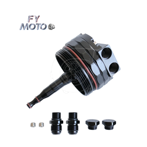 Крышка крышки масляного фильтра CNC, 2 порта датчика для BMW M52 M54 M56 E46 E39 E60 E61 X3 X5 Z3 Z4 - Product Image 1