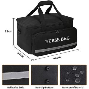 Sac d'infirmière de santé à domicile pour le travail sac médical trousse de premiers soins vide stockage étanche sac de fournitures médicales Logo personnalisé - Product Image 4