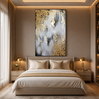 Peinture murale pour salon, art abstrait moderne, œuvre d'art pour hôtel, peinture sur toile encadrée avec cadre en alliage d'aluminium, décoration
