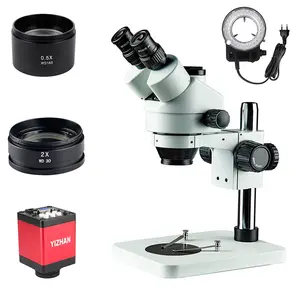 Stereo odaklama mikroskop bilgisayar tamir dijital Video kamera HD ekran hızlı odaklama USB arayüzü endüstriyel teleskop