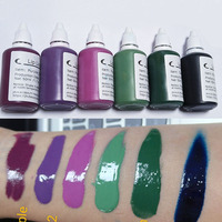 21 couleurs de pigments liquides cosmétiques pour les lèvres, gloss à lèvres, couleurs de rouge à lèvres, pâte colorante, colorant, liquides pour les lèvres verts et violets