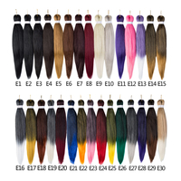 Prix de gros abordable 20'' 26'' Cheveux synthétiques pré-étirés Jumbo Easy Braids Ombre pour tresses EZ Braids Yaki Lisse pour Femme
