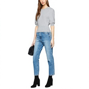 Women's Casual Oversized <b>Spring</b> Breathable Wool/Viscose Knitted Pullover Regular Sleeve Front Wholesale Wild Knit <b>Cardigan</b> - Product Image 1