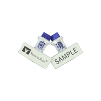 Scellé de compteur en plastique YTMS011, capuchon bleu, numéroté, inviolable, pour compteurs électriques, d'eau et de gaz, logo personnalisé