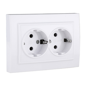 EU <strong>UK</strong> Standard Wall Double Plug and <strong>Socket</strong> Light Electric <strong>Socket</strong> Single Electrical Power Outlet 10A 110V-250V Safe Plug <strong>Socket</strong> - Product Image 1