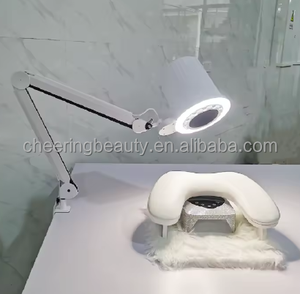 Table de manucure avec lumière LED, aspirateur à poussière pour pédicure, pour les fournitures de salon de manucure professionnel - Product Image 3