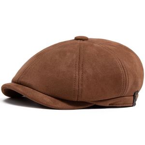 2025 New Autumn Winter Vintage Beret <b>Hat</b> <b>for</b> Men Casual Trendy Suede Newsboy <b>Hat</b> - Product Image 5