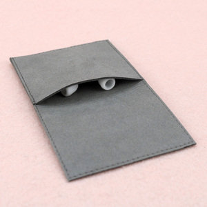 Pochettes à bijoux en microfibre suédée de luxe, design personnalisé 2024, logo imprimé sur mesure, pochette en velours, emballage et présentation de bijoux - Product Image 5
