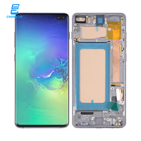 LCD personnalisé pour tablette samsung maintenir écran téléphone accessoires galaxy tablet s10 + s10 plus avec cadre