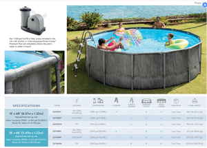 Ensemble de <span class=keywords><strong>piscine</strong></span> ronde en acier <span class=keywords><strong>INTEX</strong></span> 26744 Greywood avec pompe, échelle, couverture et toile de sol 5,49 m X 1,22 m - Product Image 6