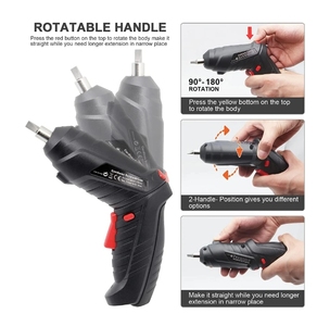 ชุดเครื่องมือ Ananke Tools แบบพกพา DIY 47 in 1 สว่านไร้สายแบตเตอรี่ลิเธียม พร้อมชุดไขควงไฟฟ้า กล่องเครื่องมือ แรงบิด 3.5N/m - Product Image 5