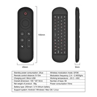 Souris aérienne sans fil 2,4 GHz M5, mini clavier BT 5.2 rétroéclairé, télécommande avec apprentissage IR pour PC, Android TV Box