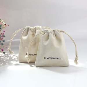 Grands sacs écologiques réutilisables à cordon en coton recyclé, sacs fourre-tout en toile, pochettes anti-poussière et imperméables, sacs de courses écologiques en corde - Product Image 5