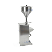Machine de remplissage pneumatique à piston vertical automatique pour les bouteilles de miel, d'huile, de poudre, de crème, de pâte, de sauce, de savon liquide et de détergent