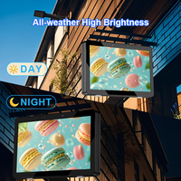 Écran d'affichage numérique extérieur IP65 de 43 à 55 pouces, 2500 nits, lisible en plein soleil, écran publicitaire LCD avec Android CMS pour la vente au détail