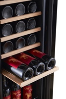 FSE Armoire à vin 31 bouteilles Petit réfrigérateur à boissons Étagères en bois Réfrigérateur à vin 80L Refroidisseur à vin pour bar d'hôtel