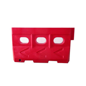 Barriera di sicurezza stradale in plastica rossa per Rotomolding pieno d'acqua - Product Image 1