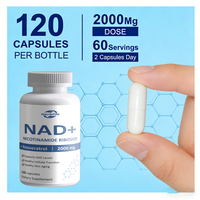 Capsules de supplément NAD+ OEM, nicotinamide riboside avec resvératrol, favorise la santé cellulaire, capsules NAD Plus, 120 unités