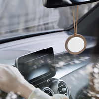 Placard stocké suspendu maison garde-robe désodorisant rond parfumé bois arôme plâtre parfum parfum huile diffuseur pour voiture