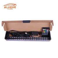 DC 12V RVB télécommande Disco musique contrôle 4 pièces 5050 9smd 12smd 15smd 18smd LED atmosphère ambiante sol pied lumière lumière intérieure