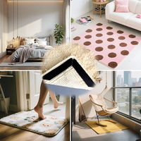 Meilleures ventes : Fixateur de tapis trapézoïdal en PU lavable, bande antidérapante à haute adhérence pour la fixation des tapis de chambre